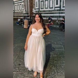 Hello Molly Fairytale World Midi Dress Cream - L